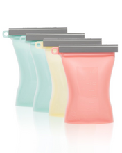 Load image into Gallery viewer, Reusable Silicone Breastmilk Storage Bags - 4 pack