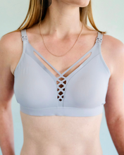 Load image into Gallery viewer, Criss Cross Yoga Crop - Dusty Lilac