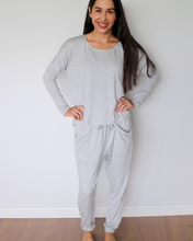 Load image into Gallery viewer, Long Sleeve Pyjama Set - Grey Marle