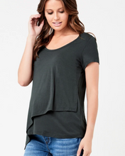Load image into Gallery viewer, Lara Nursing Tee - Gravel XL