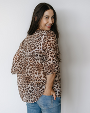 Load image into Gallery viewer, Boho Blouse - Leopard