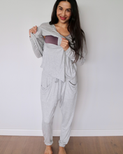 Load image into Gallery viewer, Long Sleeve Pyjama Set - Grey Marle