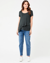 Load image into Gallery viewer, Lara Nursing Tee - Gravel XL