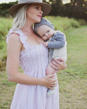 Load image into Gallery viewer, Savannah Tiered Maternity & Nursing Dress - Chantilly Pink