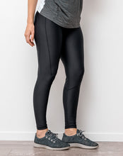 Load image into Gallery viewer, Maternity activewear post pregnancy support tights black