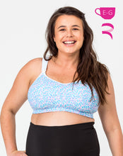 Load image into Gallery viewer, High Impact Nursing Sports Bra - Ultimate Bra Confetti White