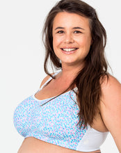 Load image into Gallery viewer, High Impact Nursing Sports Bra - Ultimate Bra Confetti White