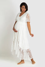 Load image into Gallery viewer, The Wanderer White Lace Maternity Gown