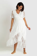 Load image into Gallery viewer, The Wanderer White Lace Maternity Gown