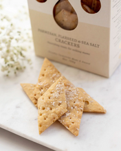 Load image into Gallery viewer, Parmesan, Flaxseed &amp; Sea Salt Crackers

