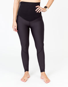 Maternity activewear post pregnancy support tights black