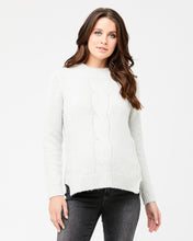 Load image into Gallery viewer, Maternity breastfeeding friendly jumper knit snow
