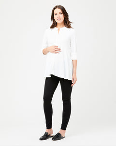 Peplum Shirt - White